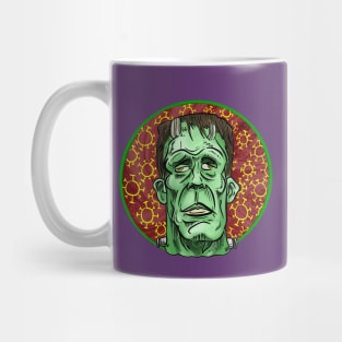 Frankensteins Monster portrait with covid patern for Halloween 2020 Mug